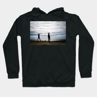 silhouettes with the Baltic Sea in the background Hoodie